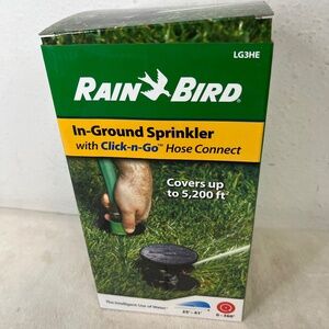 Rain Bird LG3HE In-Ground Impact Sprinkler with Click-N-Go Hose Connect NOB